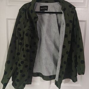 Women's Green Polka Dot Jacket